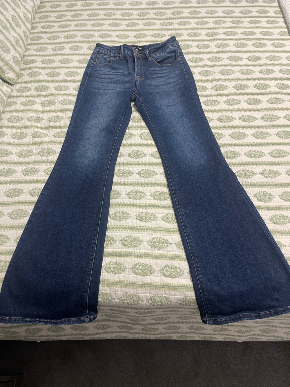 Women's Dark Wash Flare Jeans - Classic Blue Flare